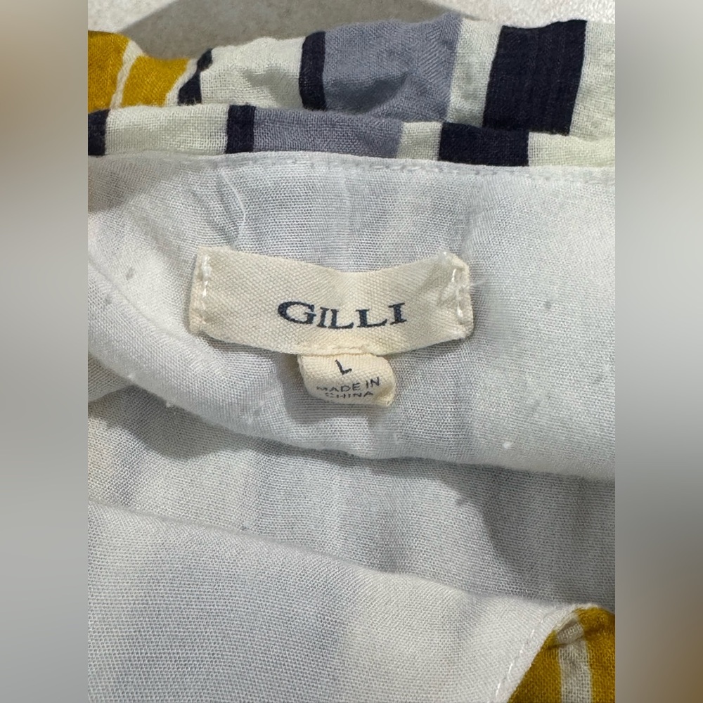 Gilli Maxi Sleeveless Multi Striped Tie Maxi Dress.‎ Women’s Large. - Picture 4 of 6